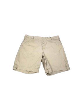 Polo Ralph Lauren Chino Shorts Men 50B Beige Stretch Pockets Classic Fit Zip Fly